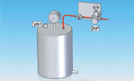 INTERNAL PRESSURE REGULATOR IN PRESSURE TANK